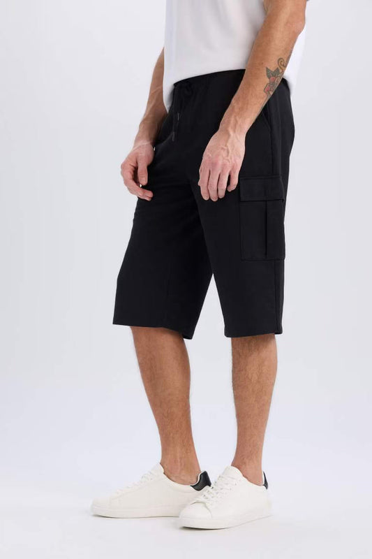 Slim Fit Thin Sweatshirt Fabric Tall Short - - Black