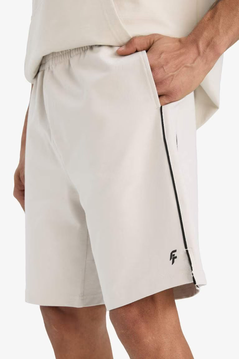 DeFactoFit Standard Fit Sports Shorts - - Ecru