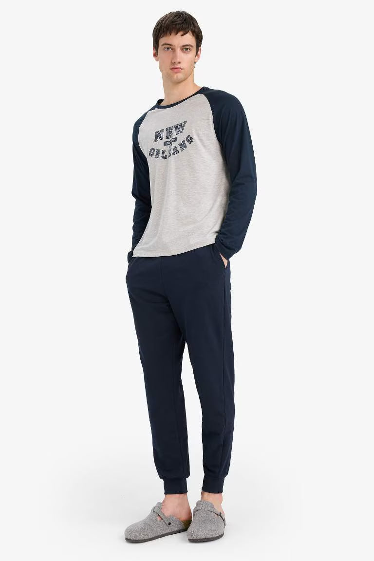Regular Fit Long Sleeve 2 Piece Set - -