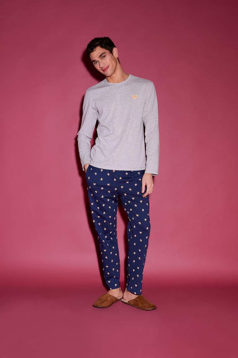 Top Bottom 2 Piece Pajama Set - -