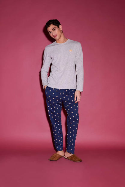 Top Bottom 2 Piece Pajama Set - -