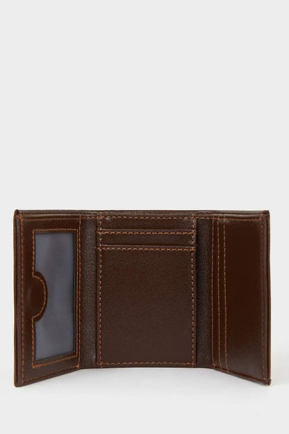 Man Faux Leather Wallets - -