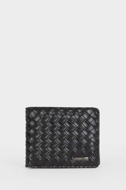 Man Faux Leather Wallets - -