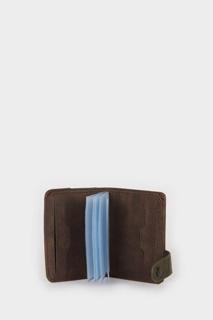 Man Faux Leather Wallets - -