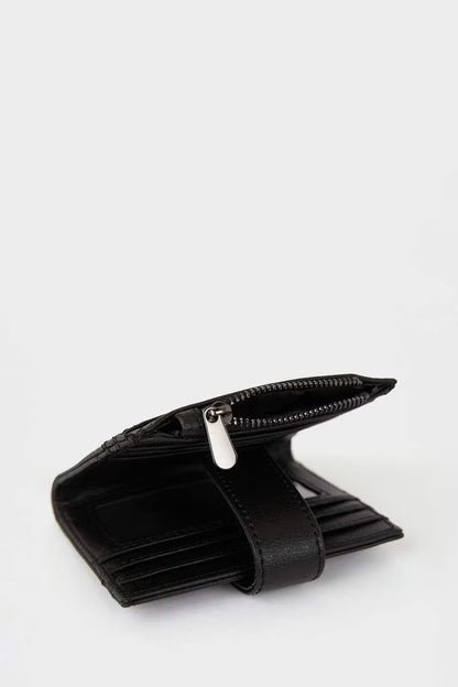 Man Faux Leather Wallets - -