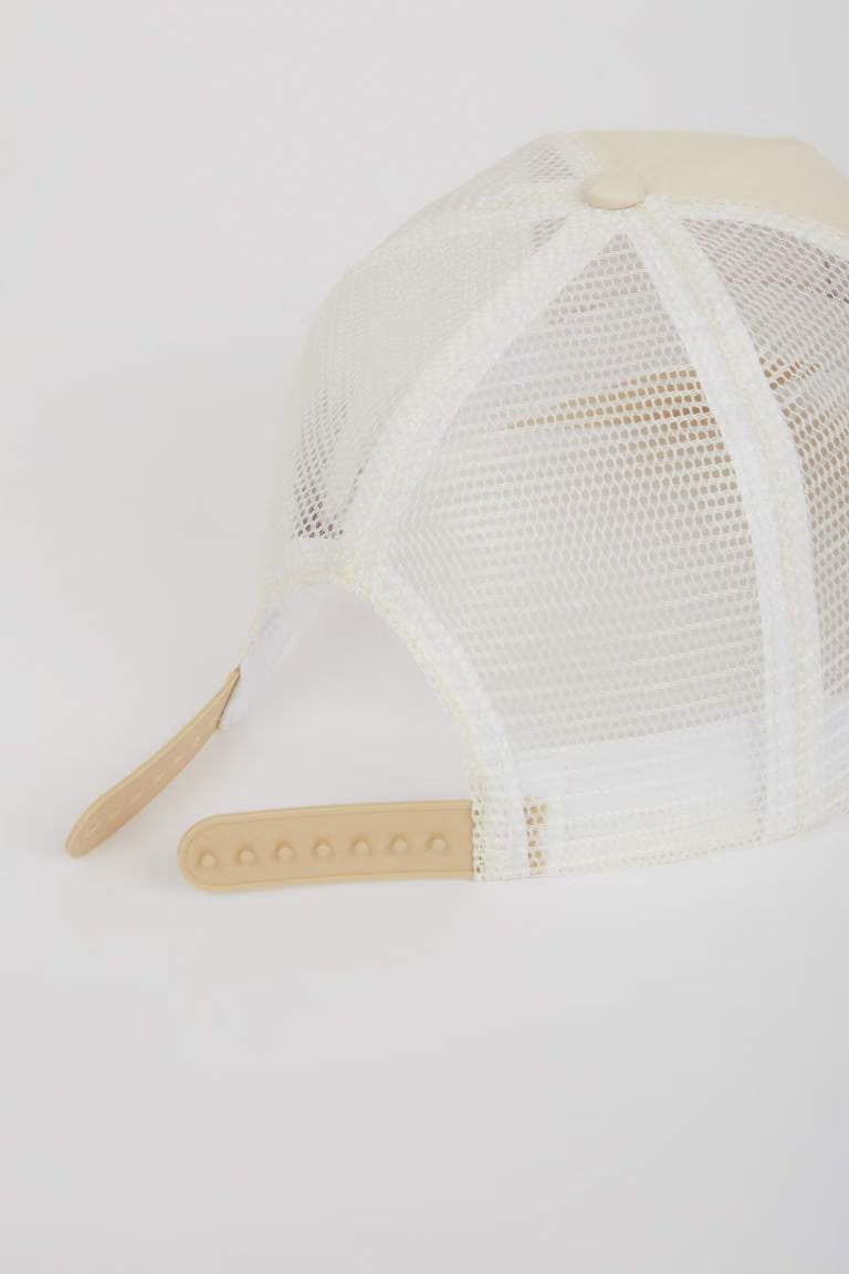 Man Label Printed Woven Baseball Basketball Cap - -
