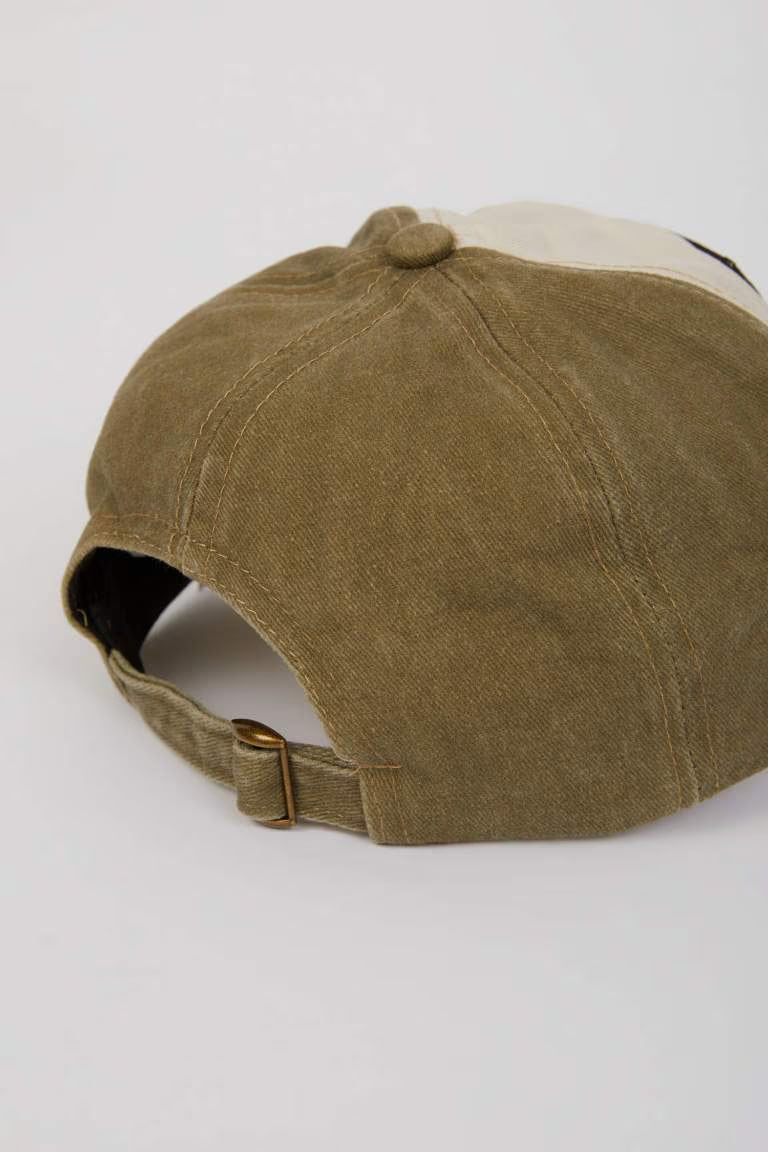 Man Label Printed Woven Baseball Basketball Cap - -