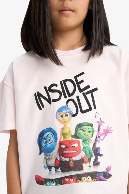 Girl Relax Fit Crew Neck T-Shirt - -
