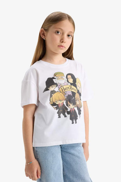 Girl Harry Potter Relax Fit Crew Neck T-Shirt - -