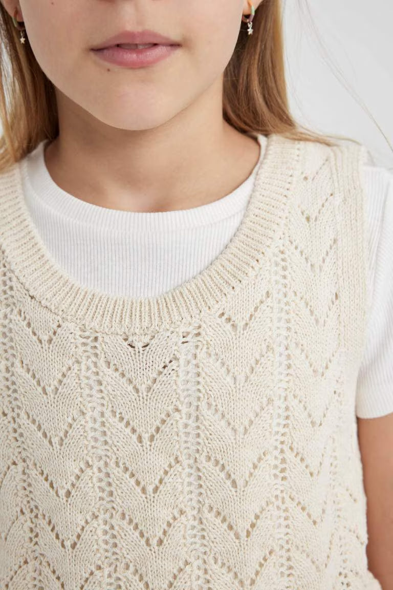 Girl Crew Neck Undershirt - -