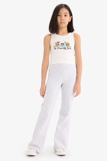 Girl Slim Fit PowerPuff Girls Licensed Ribana Tank Top - -