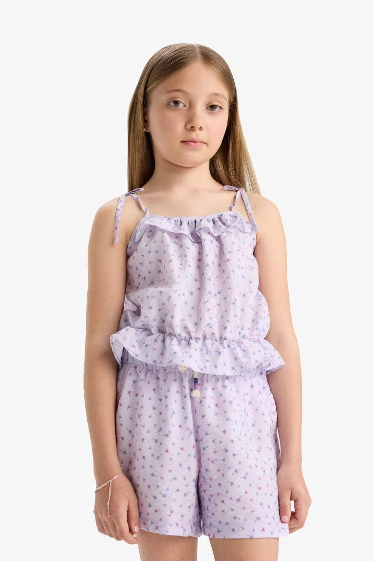 Girl Short Sleeve Blouse - -