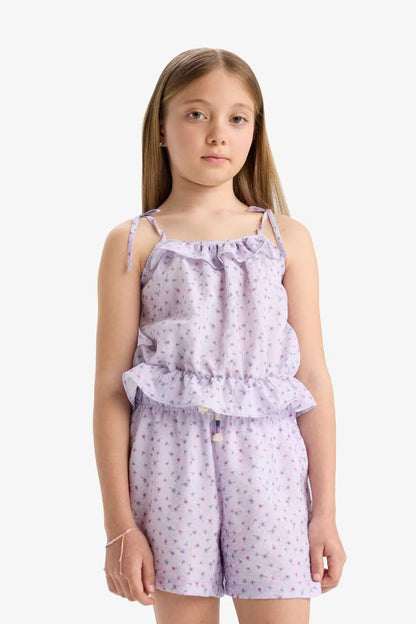 Girl Short Sleeve Blouse - -
