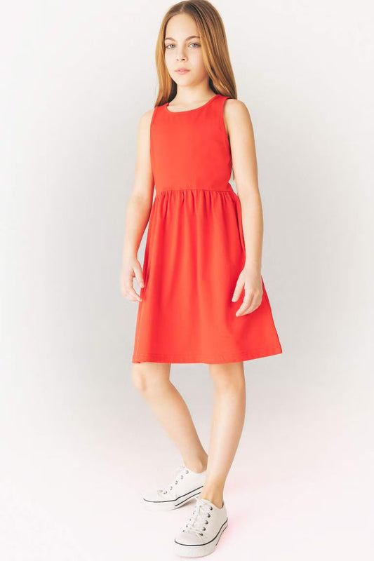 Regular Fit Knitted Dress - - Red