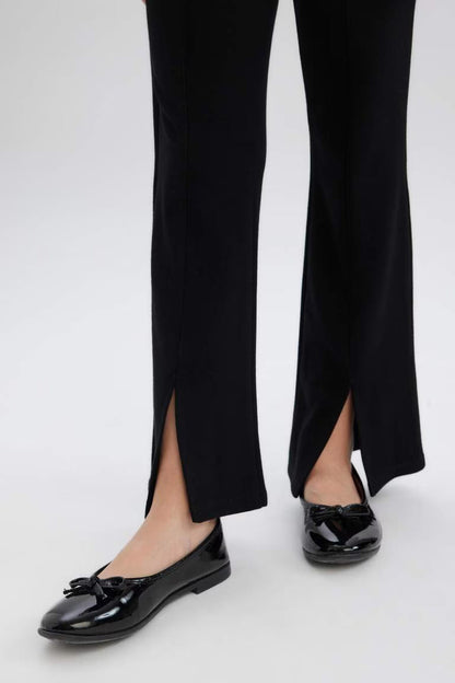 Girl Flare Fit Slit Pants - -