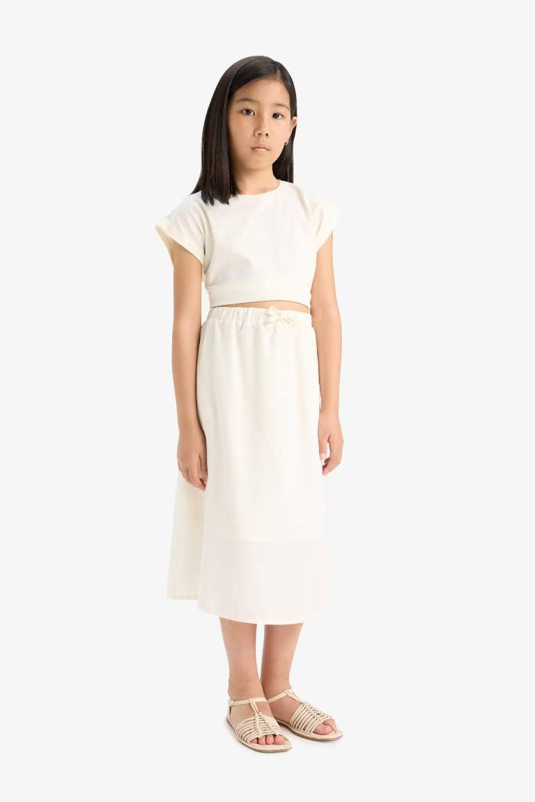 Girl Woven Regular Fit Skirt - -