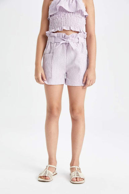 Girl Paperbag Shorts - -