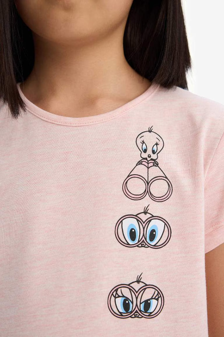 Girl Looney Tunes Regular Fit 2 Piece Pajama Set - -