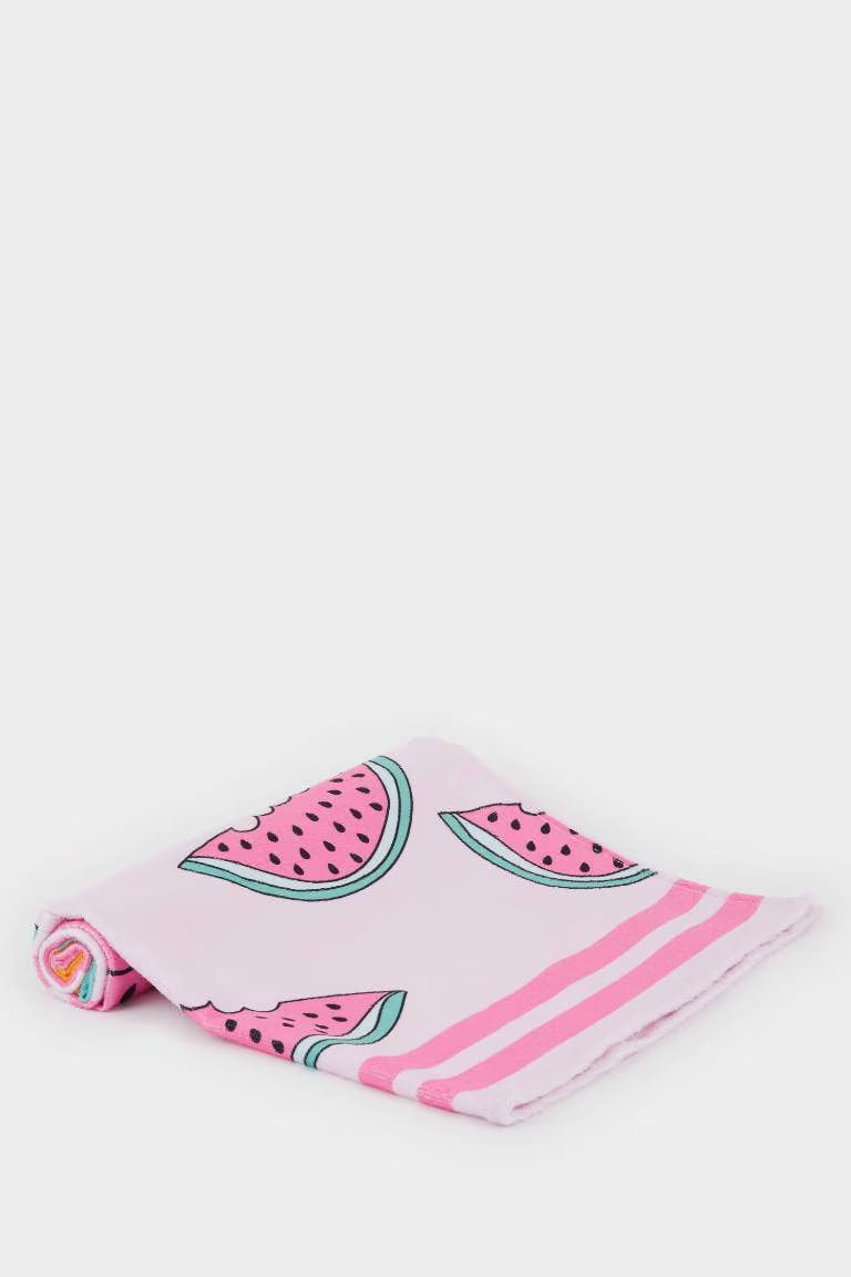 Baby Girl Patterned Towel - -