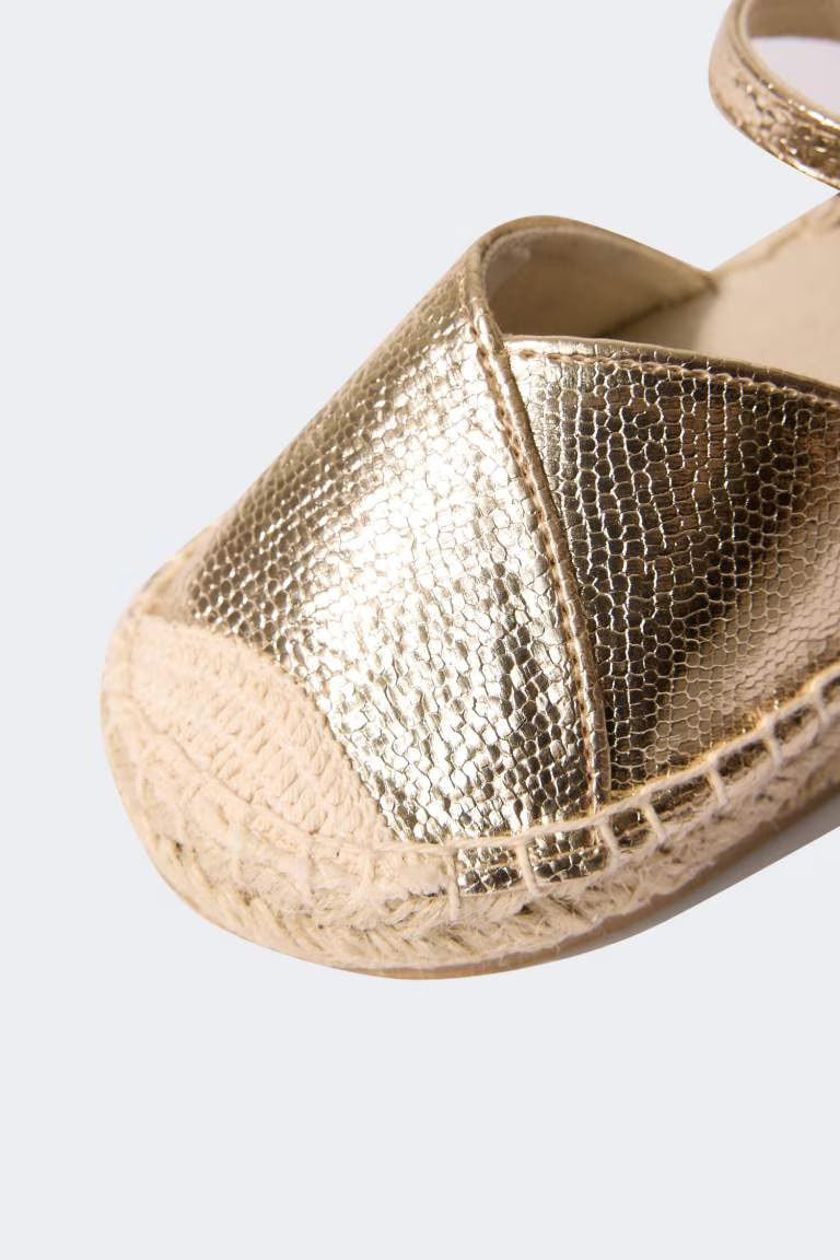 Girl Faux Leather Ballerina Flat Shoes - -