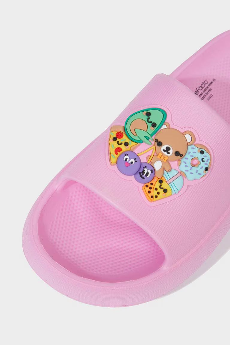 Girl Flat Sole Eva Slippers - -