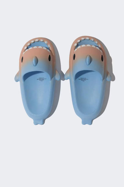 Girl High Sole Shark Eva Slippers - -