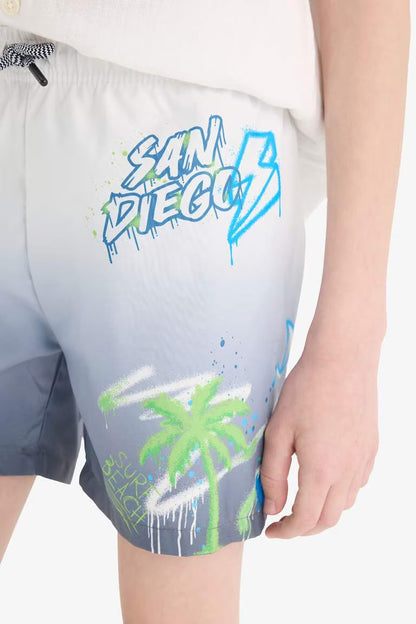 Boy Regular Fit Swim Shorts - -