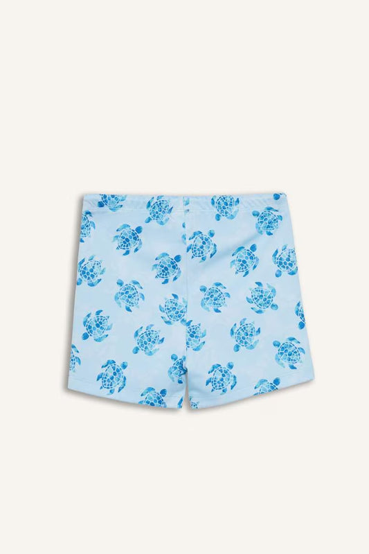 Boy Animal Printed Short - - sky