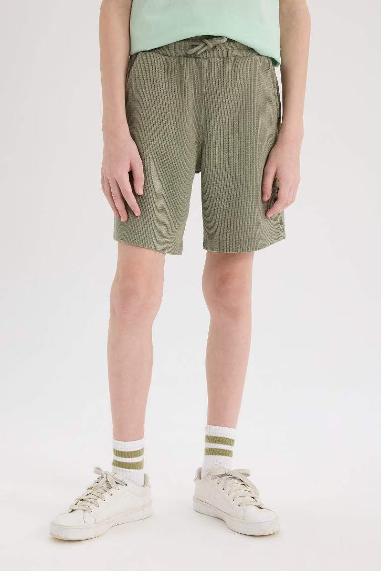 Boy Waffle Shorts - -