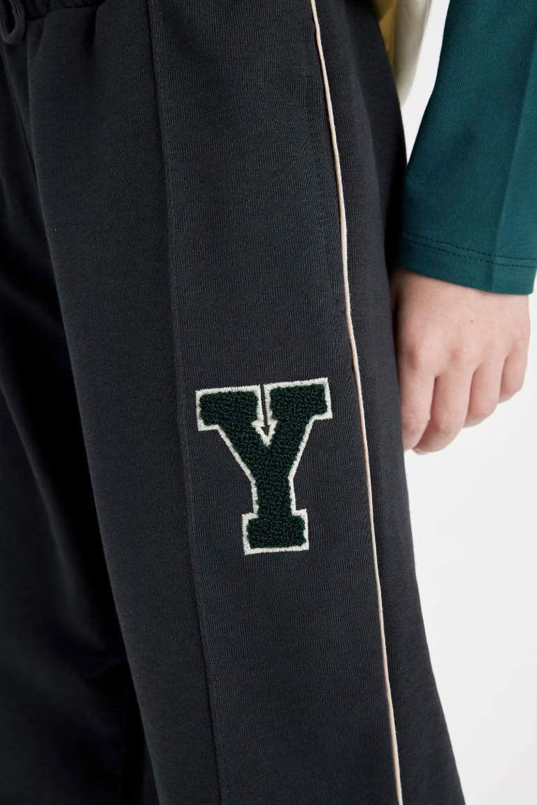 Boy Printed School Sweatpants - -