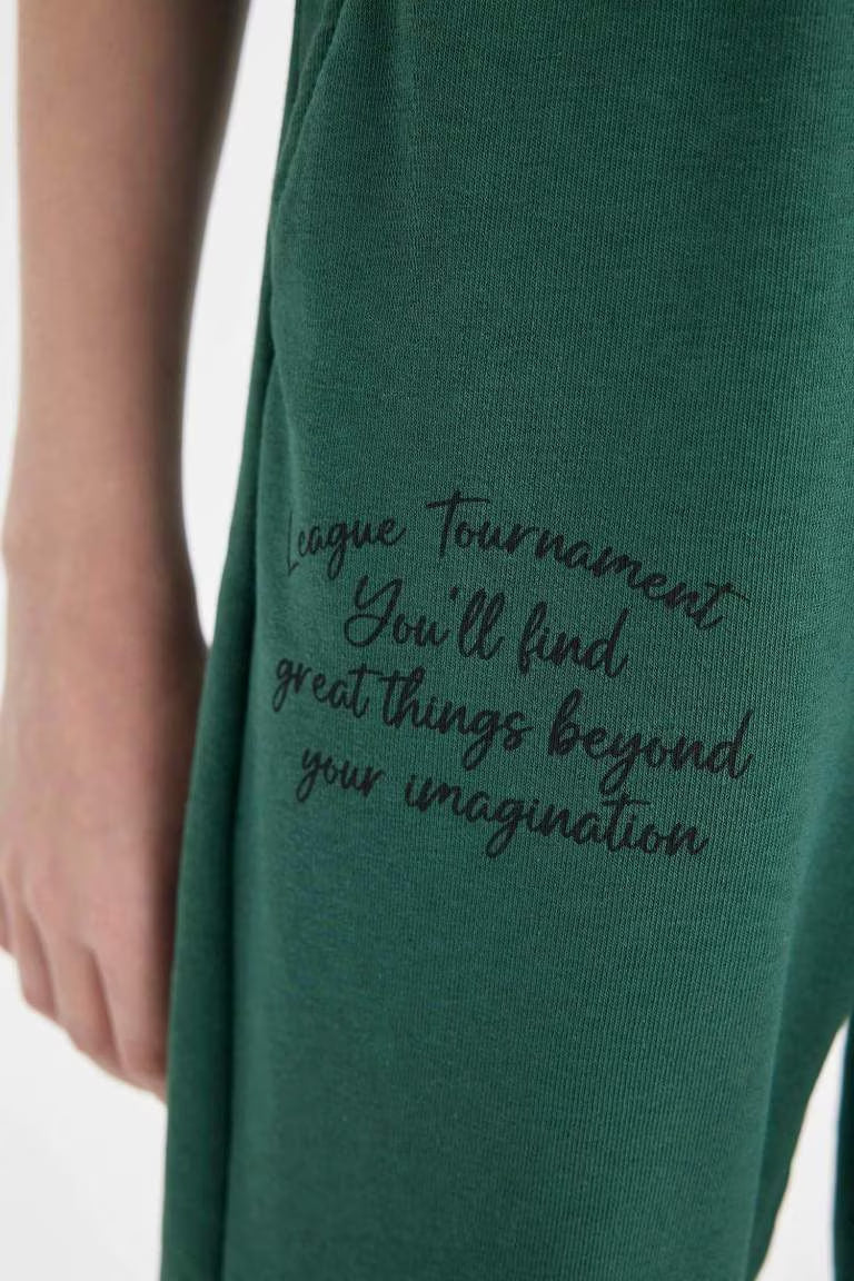 Boy Printed School Sweatpants - -
