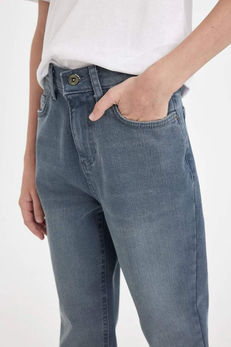 Boy Balloon Fit Jeans - - Gray