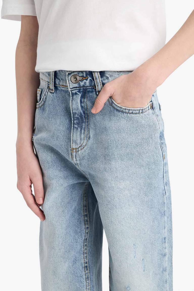 Boy Loose Fit Straight Leg Jeans - -