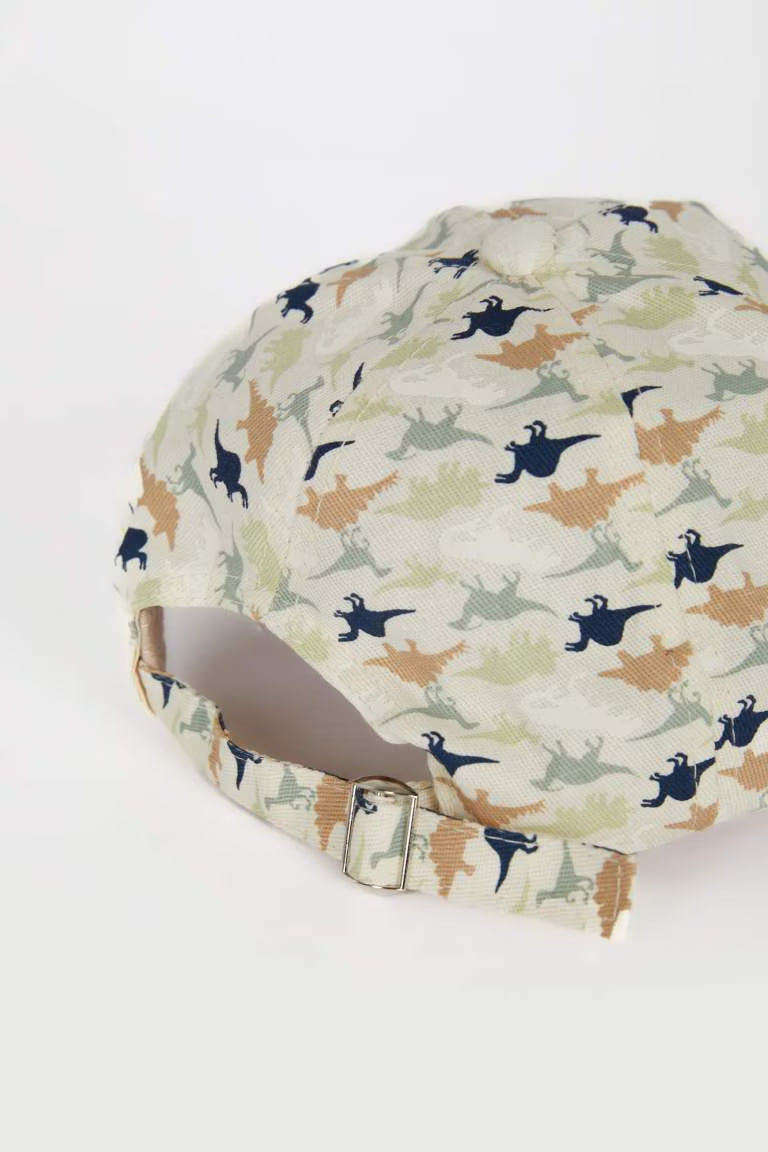 Boy Patterned Cotton Baseball Basketball Cap - -