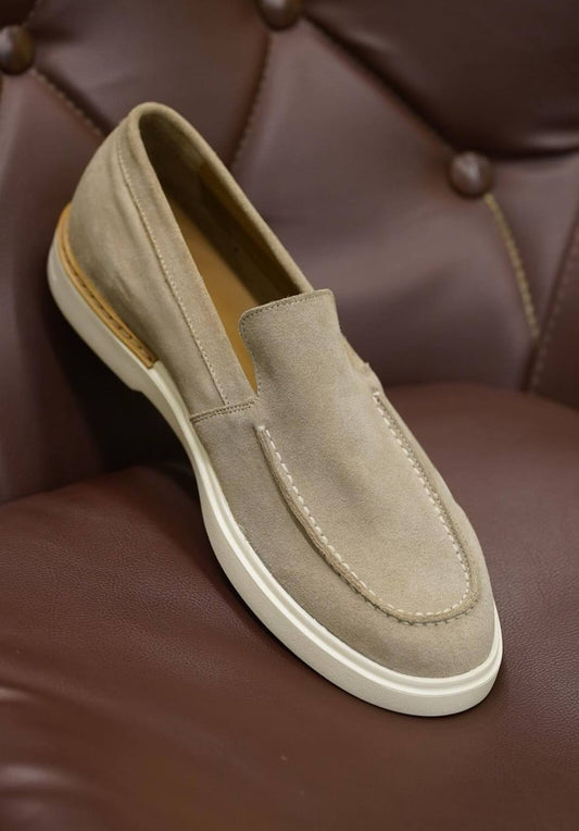 Leather footwear - - stone