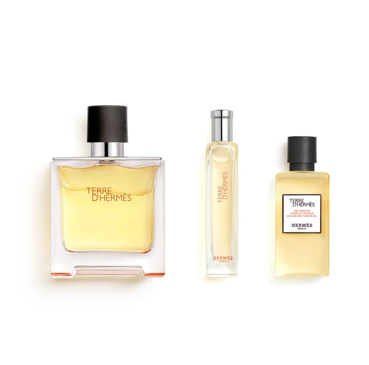 HERMÈS Terre d'Hermès Pure Perfume Gift Set 75ml + 15ml + 40ml - -