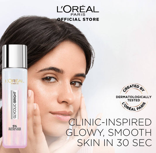 L'ORÉAL PARIS Glycolic Bright 5% Glycolic Acid Peeling Toner - -