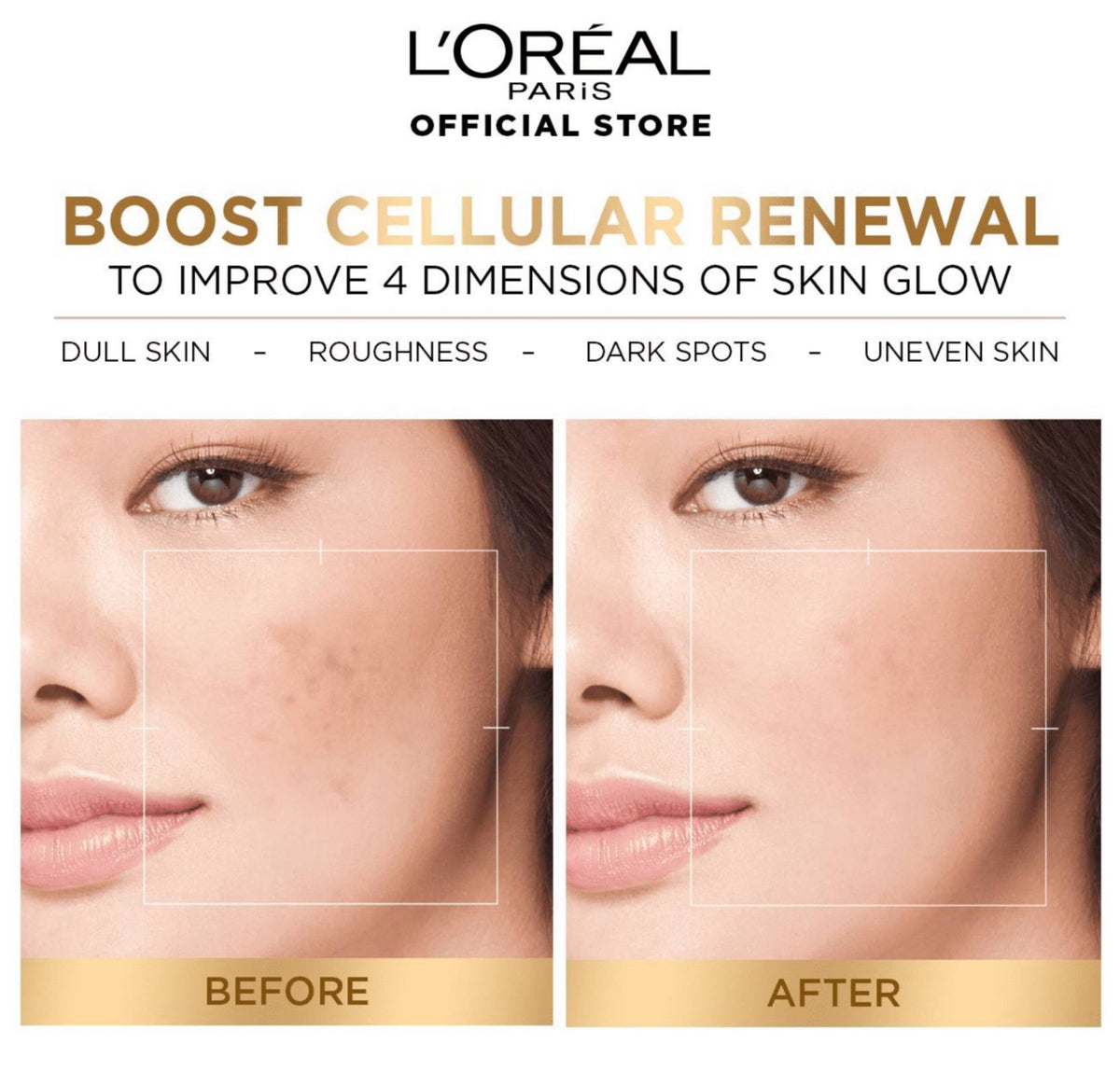 L'ORÉAL PARIS Glycolic Bright Instant Glowing Face Serum 1% - -