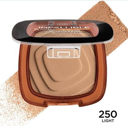 L'Oréal Paris Infallible 24H Longwear Soft Matte Bronzer - - 250 Light