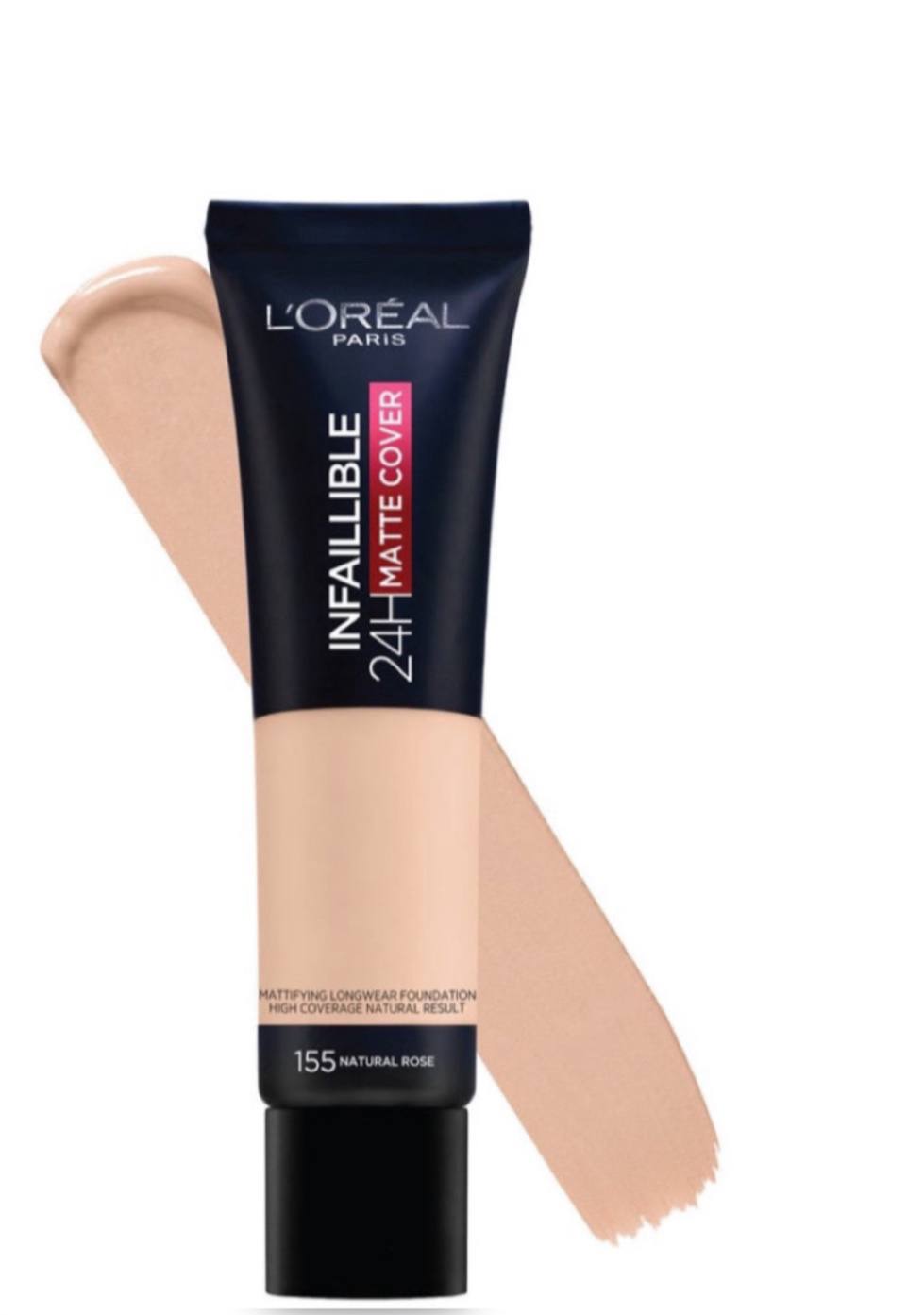 L'Oréal Paris Infallible 24H Matte Cover Foundation - - 155 Natural Rose