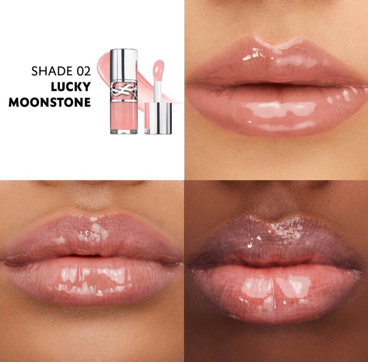 Yves Saint Laurent Loveshine Plumping Lip Oil Gloss - - 02 Lucky Moonstone