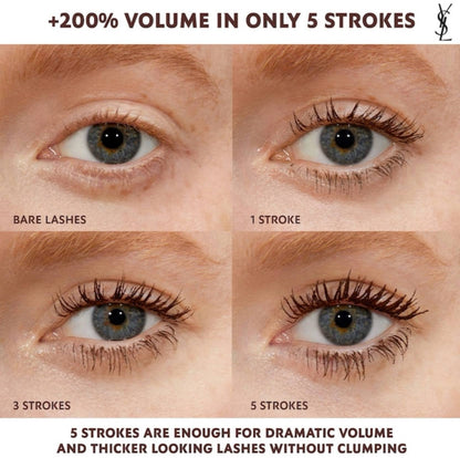 YVES SAINT LAURENT Lash Clash Extreme Volume Mascara – Uninhibited Brown - -