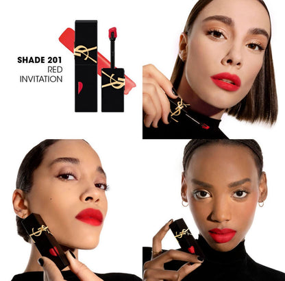 YVES SAINT LAURENT The Inks Blurring Matte Liquid Lip Stain - - 201 Red Invitation