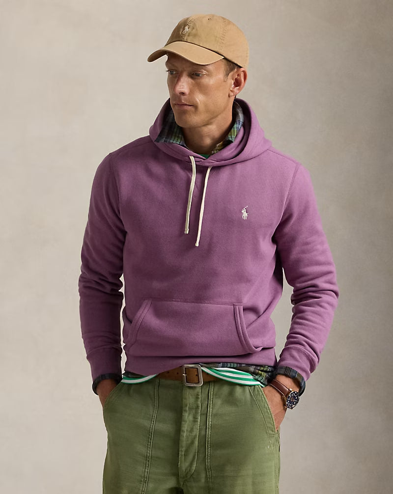 The RL Fleece Hoodie - - Purple