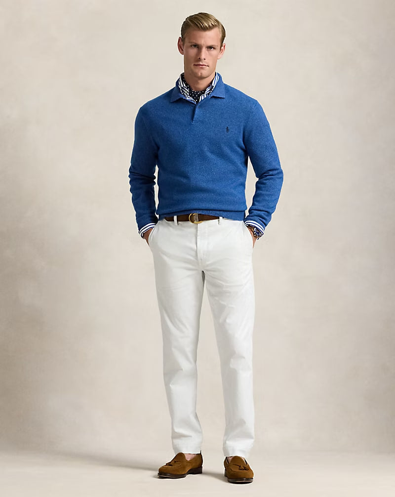 Washed Stretch Chino Pant – All Fits - - White