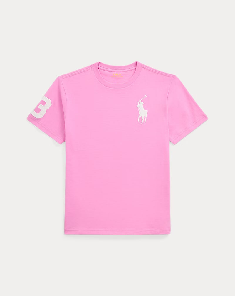 Big Pony Cotton Jersey Tee - - Pink