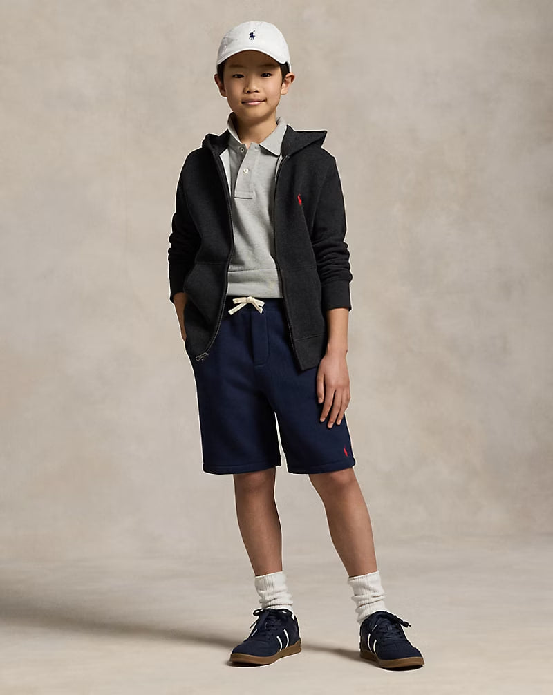 Fleece Drawstring Short - - Navy