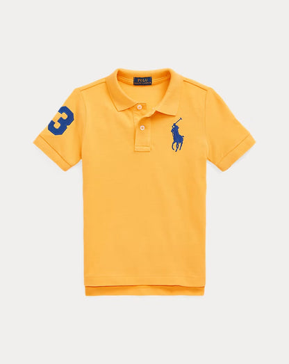 Big Pony Cotton Mesh Polo Shirt 2-7 - - Orange