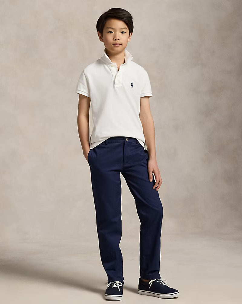Straight Fit Flex Abrasion Twill Pant 8-20 - - Navy