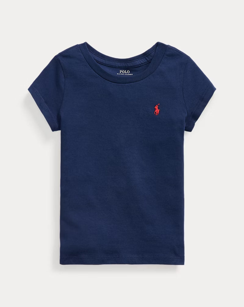 Cotton Jersey Tee 2-6 - - Navy